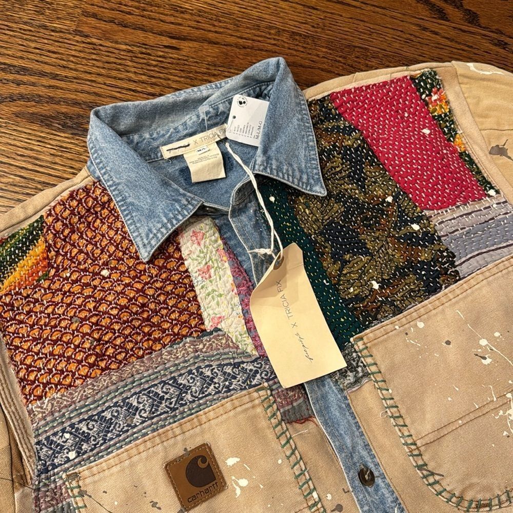 Free People Tricia Fix Carhartt Mixed Jacket - Picture 4 of 7